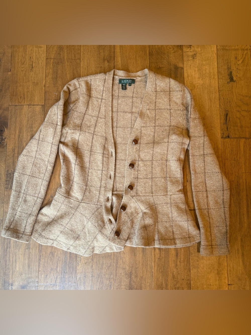 Vintage Ralph Lauren Peplum Style Sweater